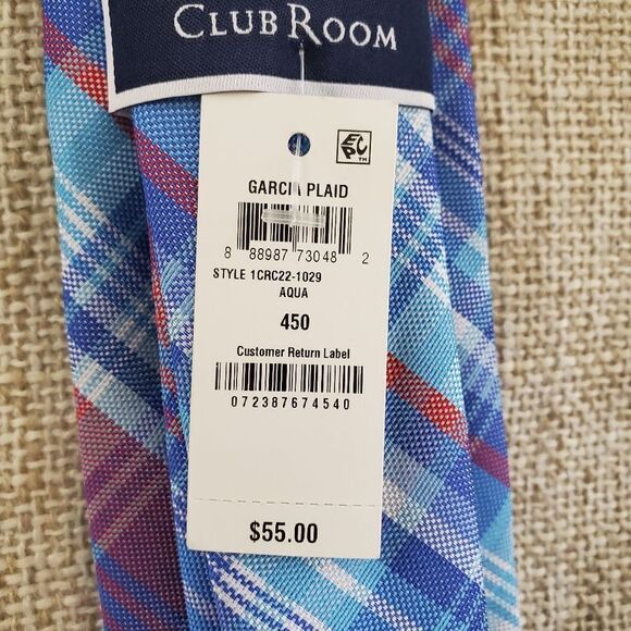 Club Room Classic Garcia Plaid Tie - Picture 8 of 8